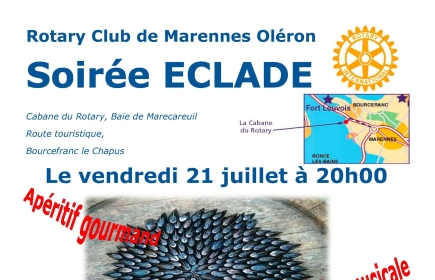 soirée Eclade au club au profit de la Caisse de secours aux péris en mer du port de la Cotinière